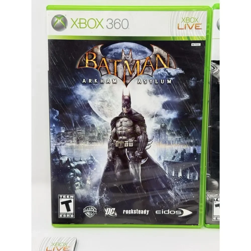 Batman Arkham Bundle Microsoft Xbox 360 2 Game Lot Complete Tested - Picture 3 of 14